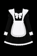 黒と白のメイド服ドレス