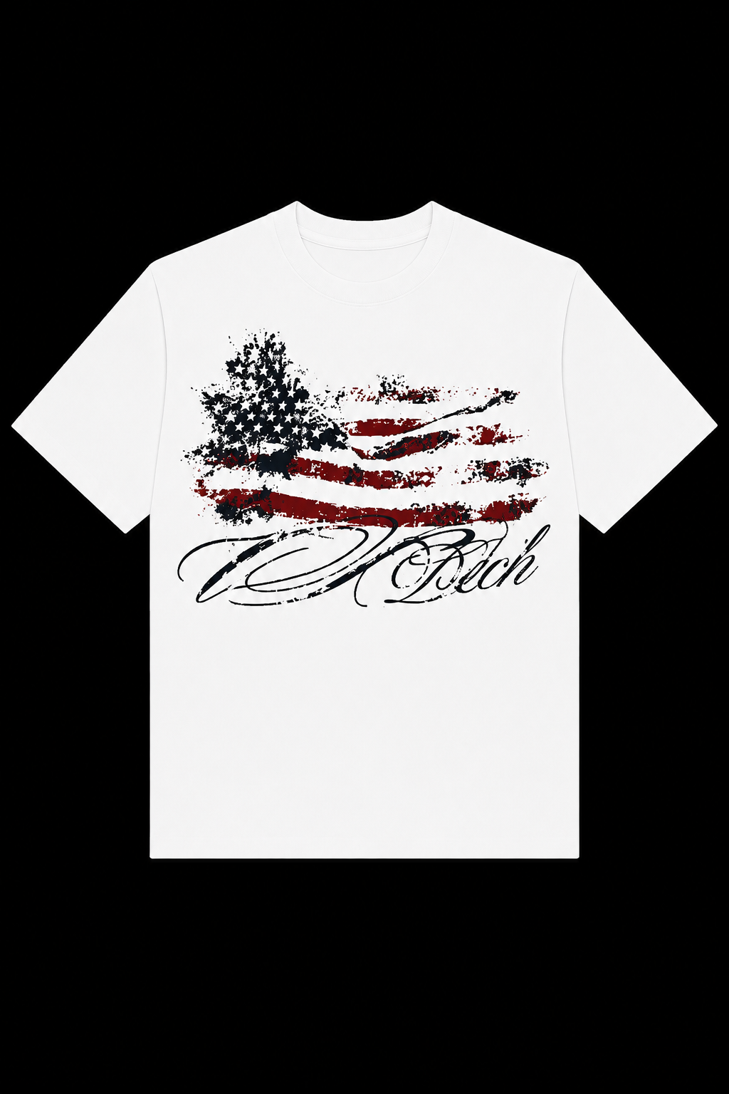 white america flat tee