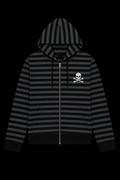 grey stripped skull jacket