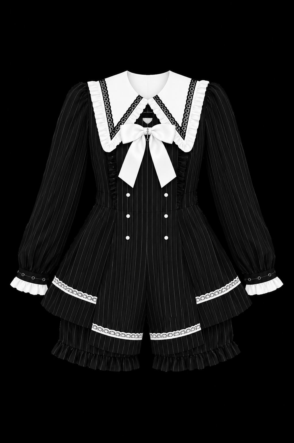 grey and white stripped ribbon dress