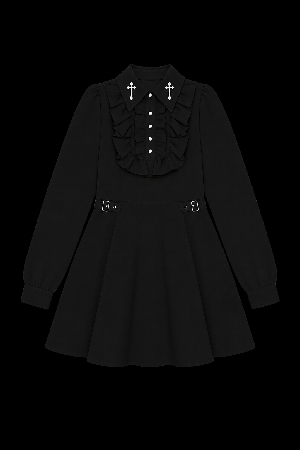 black cross dress