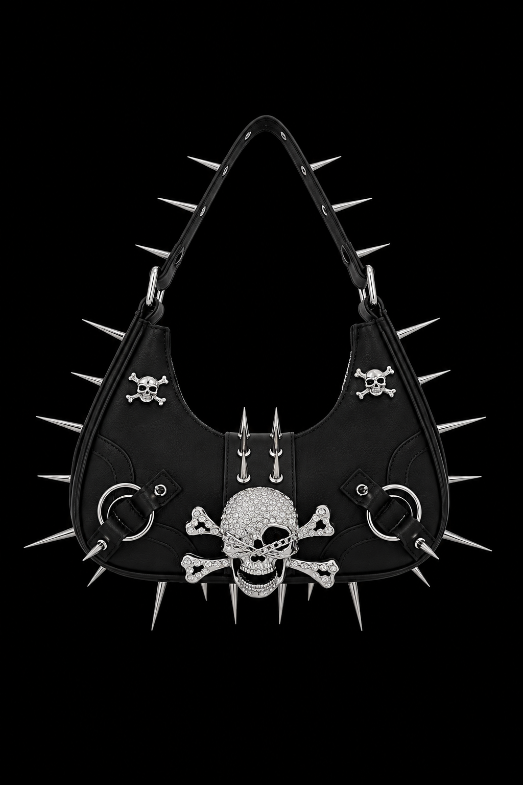 spiked skull purse