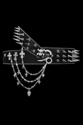 black belt spiked cross