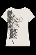 white womans shirt