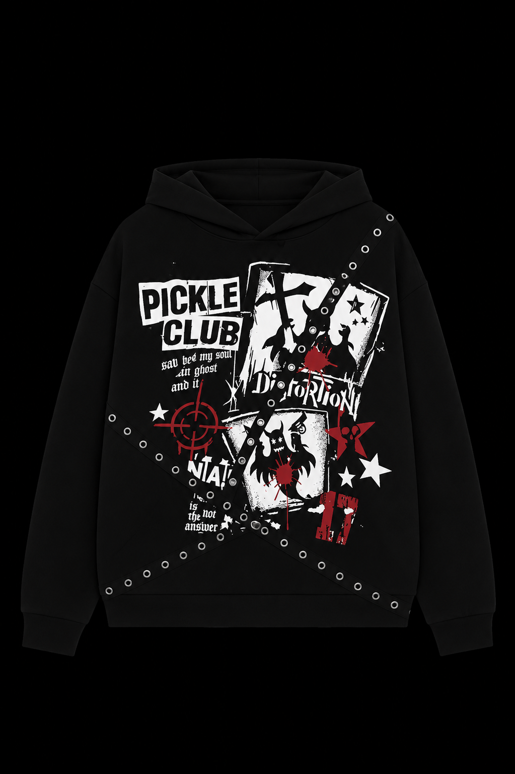 pickle club black hoodie