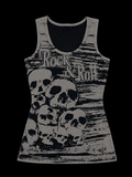 rock and roll skull t shirt