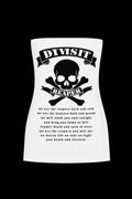 white skull tube top dress