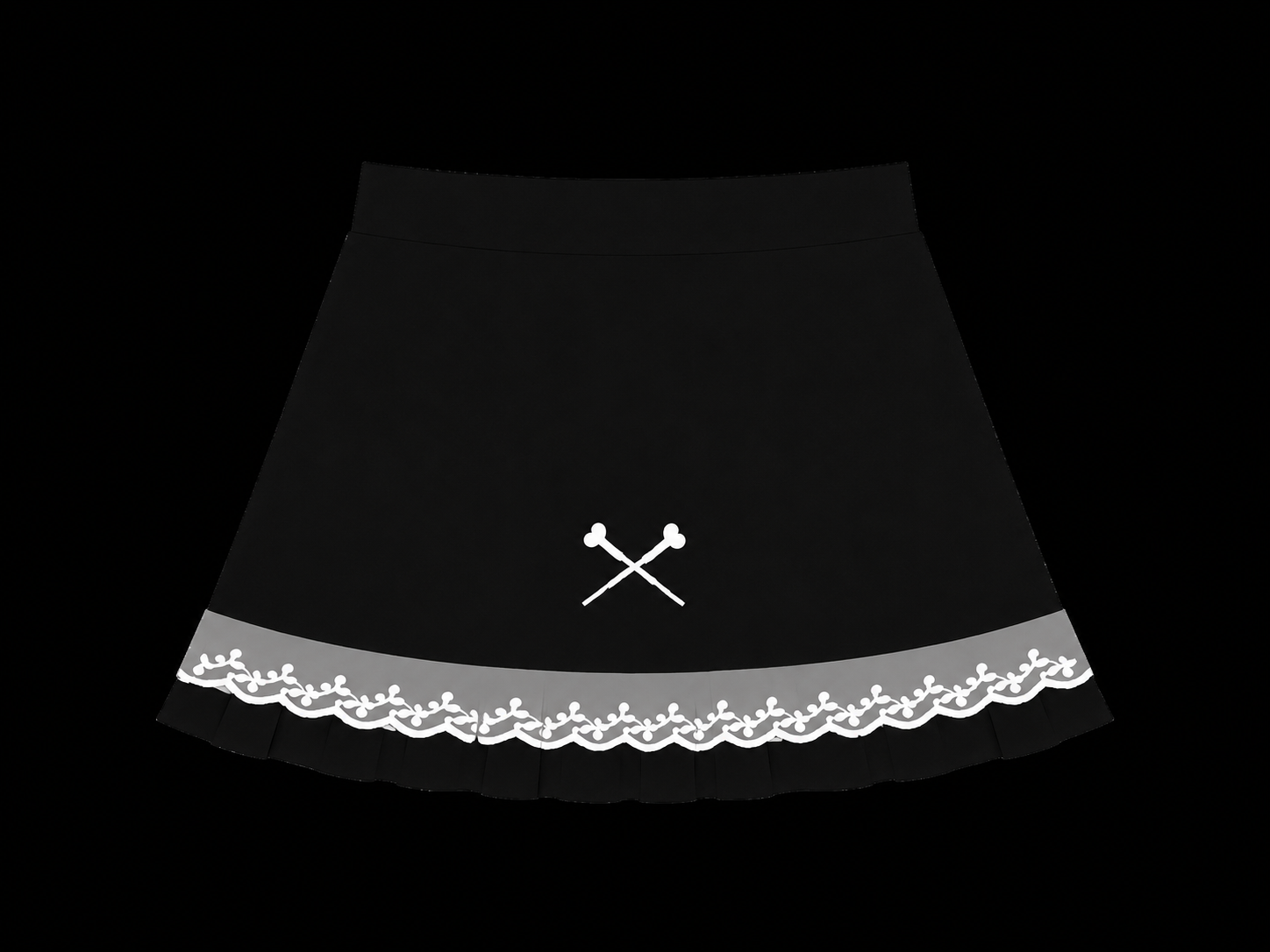 black heart needle skirt