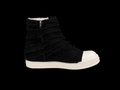 white and black torn japanese shoes