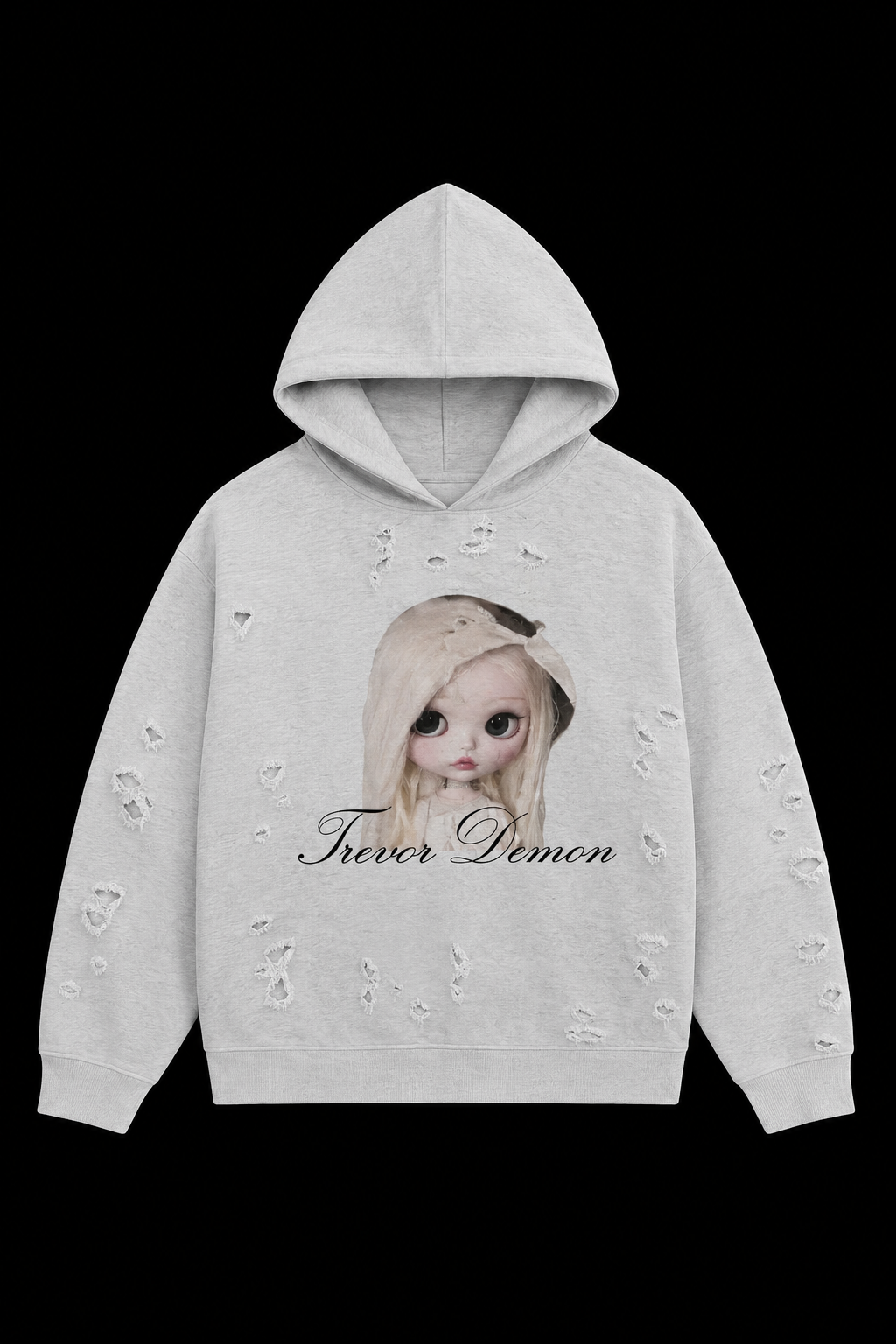 ripped doll mans hoodie