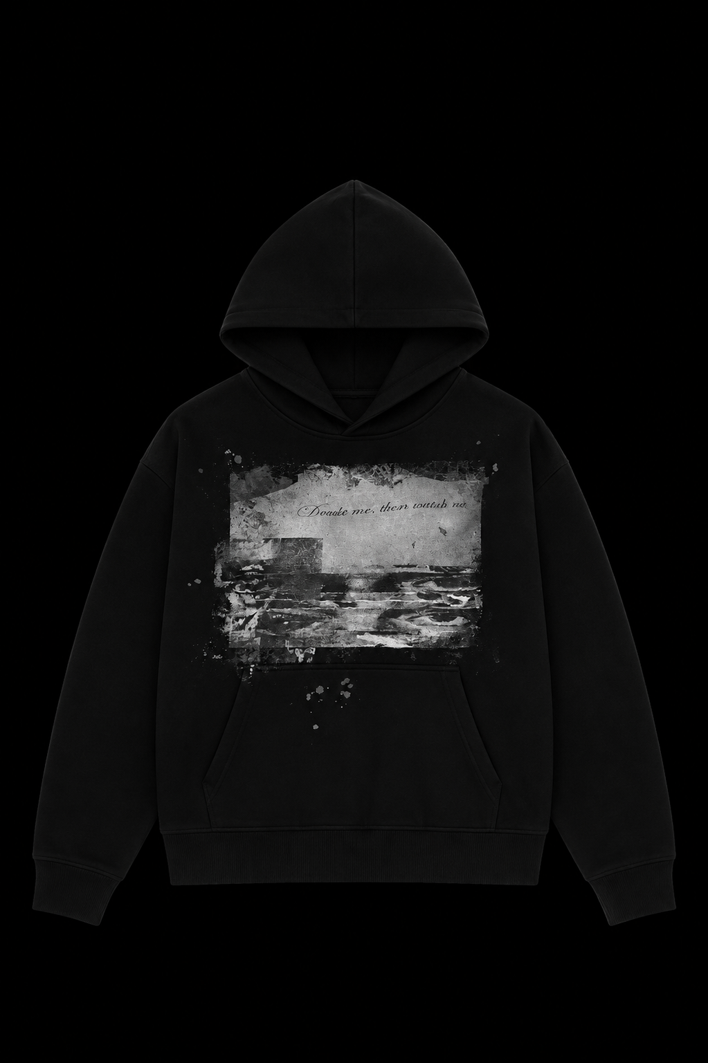 mens eyes black hoodie