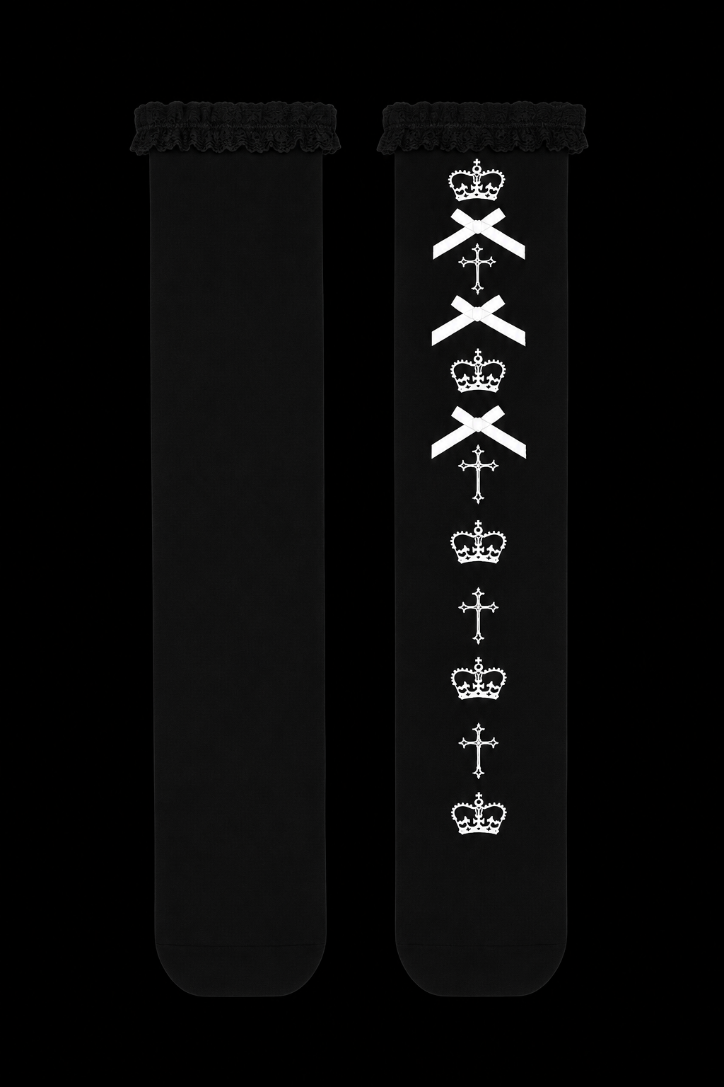 black crown high thigh