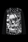 grey anime girl shirt