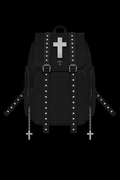 black cross book bag
