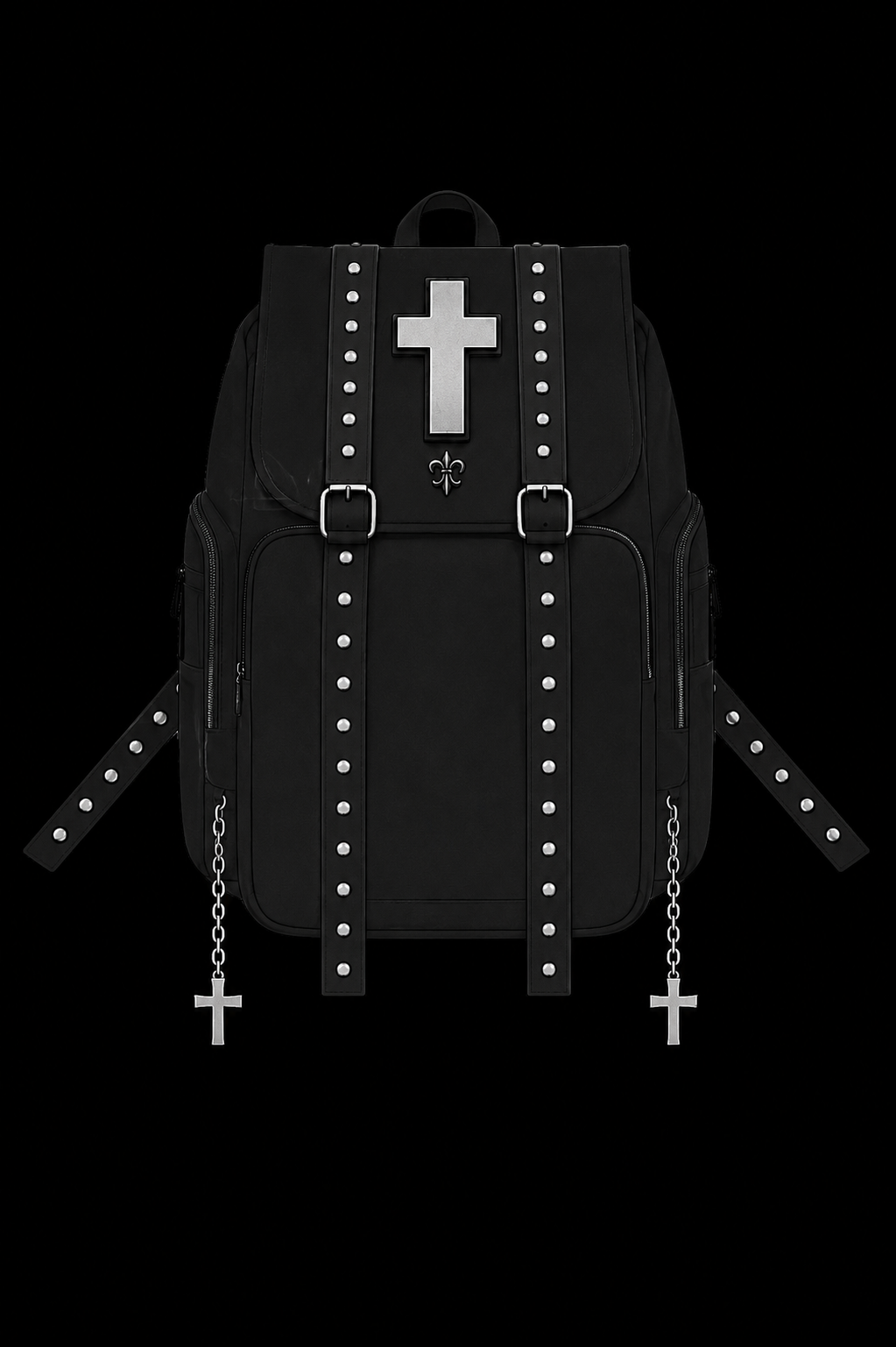black cross book bag