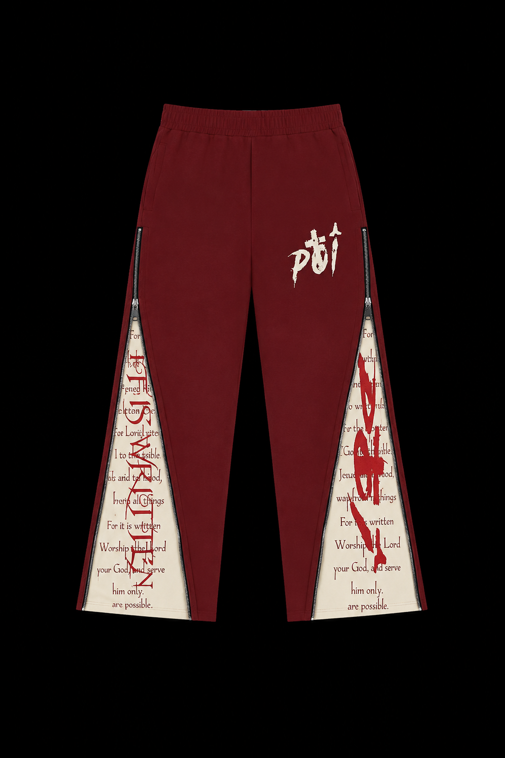 red pot japanese pants