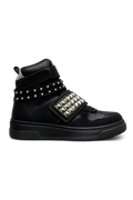 black studded shoes