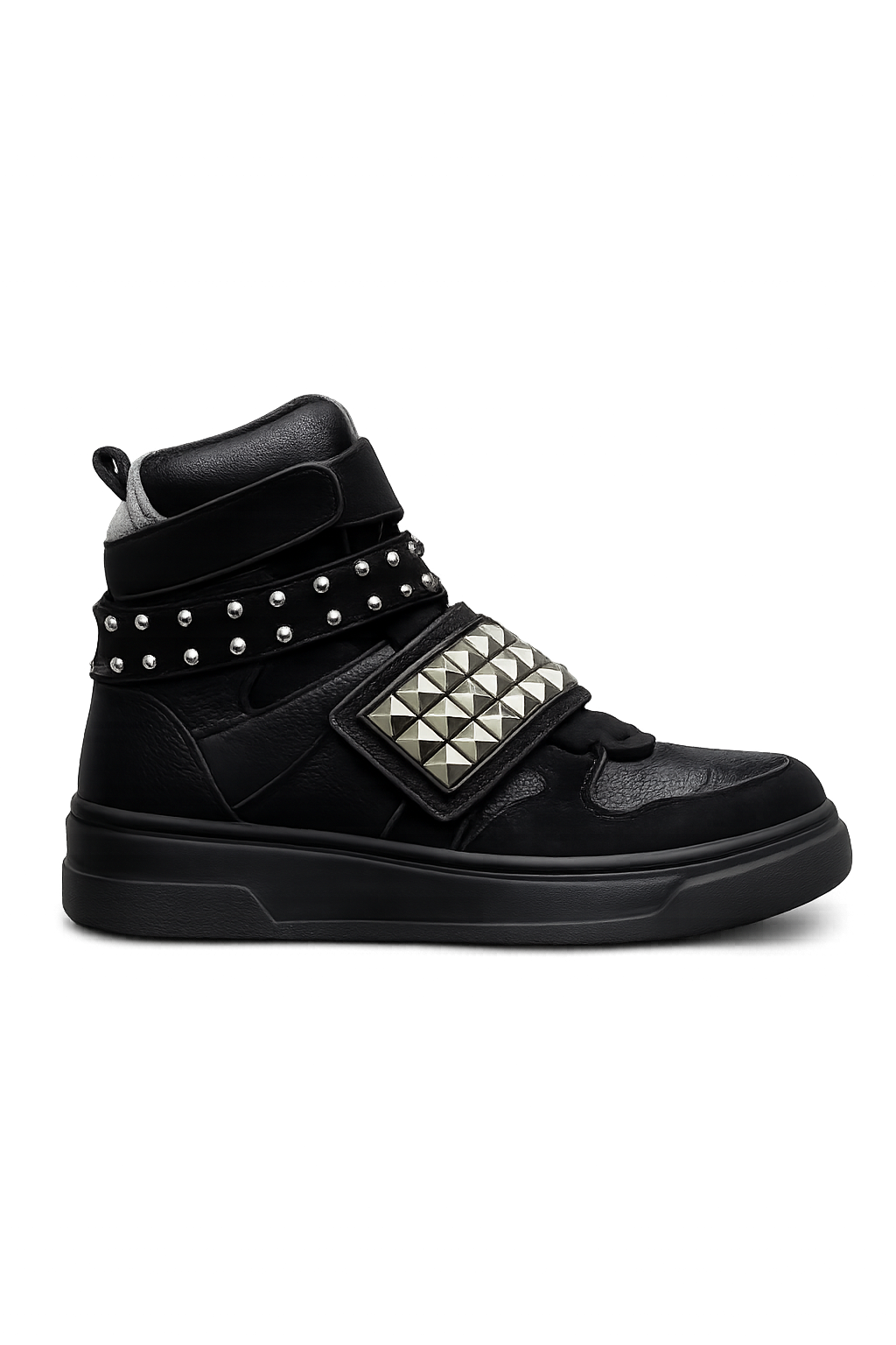 black studded shoes