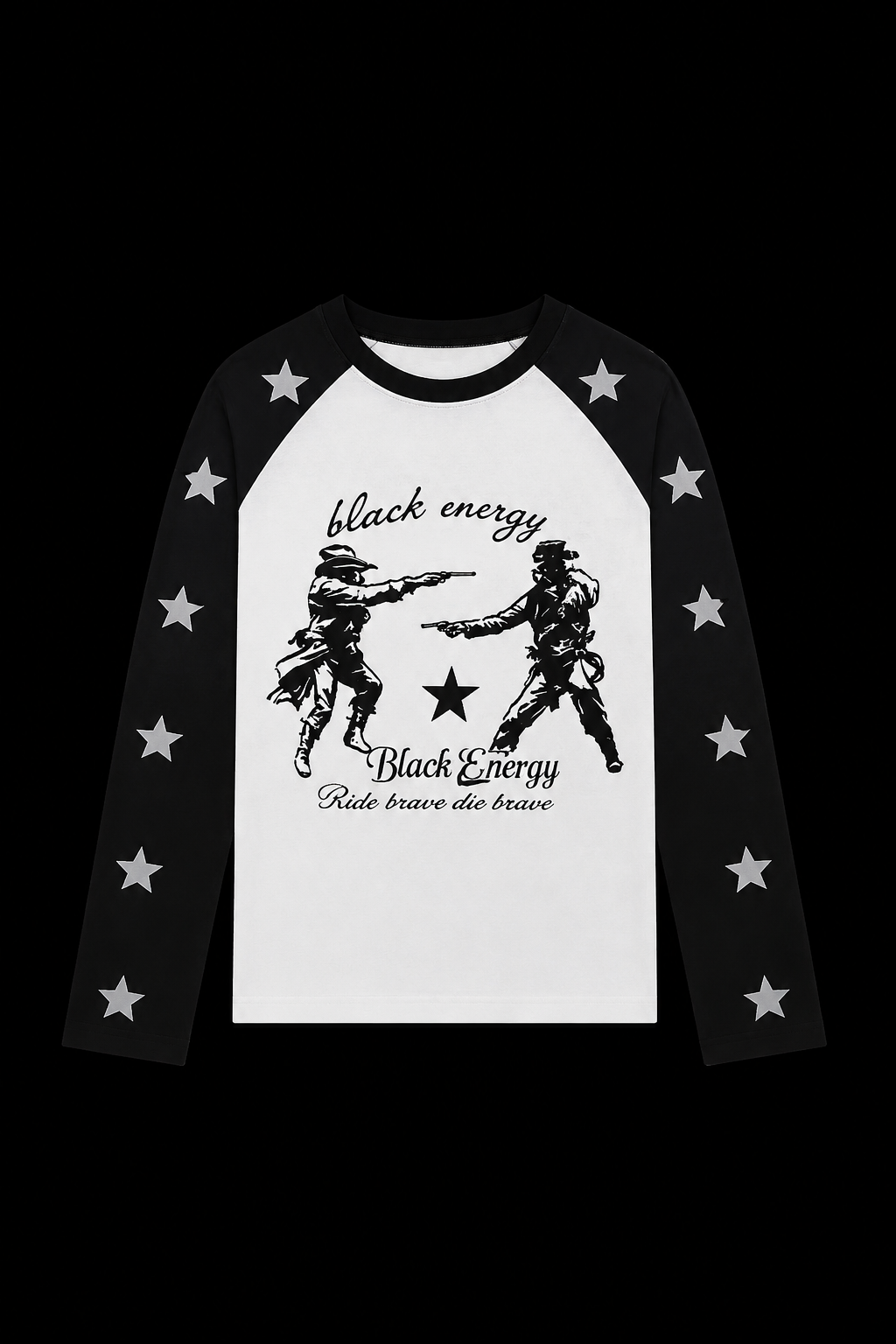 black and white strip star shirt