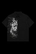 black button men shirt
