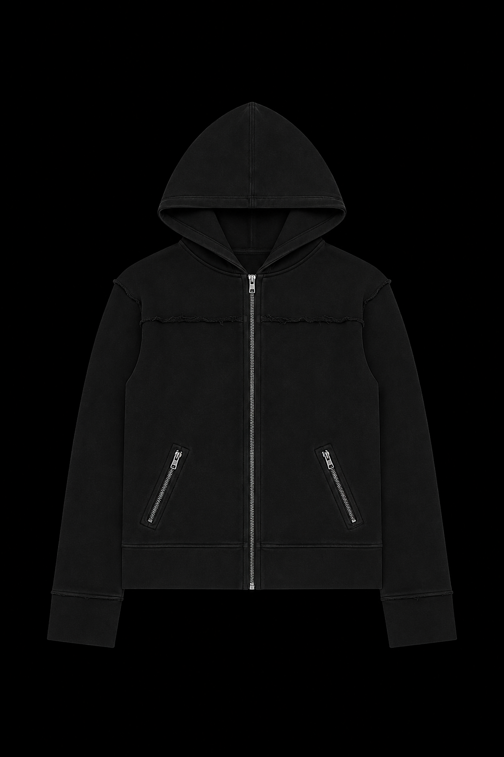 mens black zipper hoodie