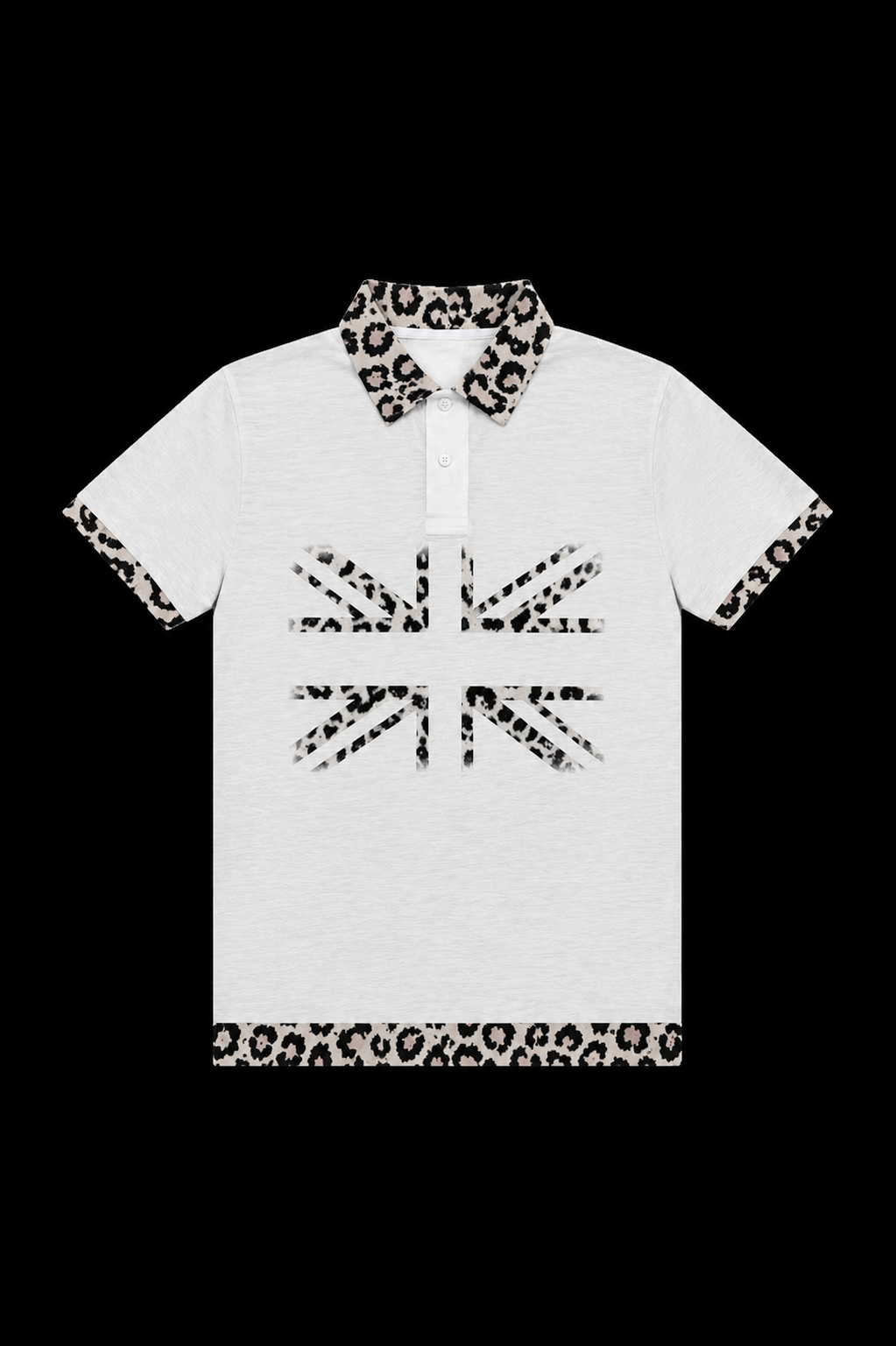 cheetah print white shirt