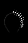 black skeleton headband