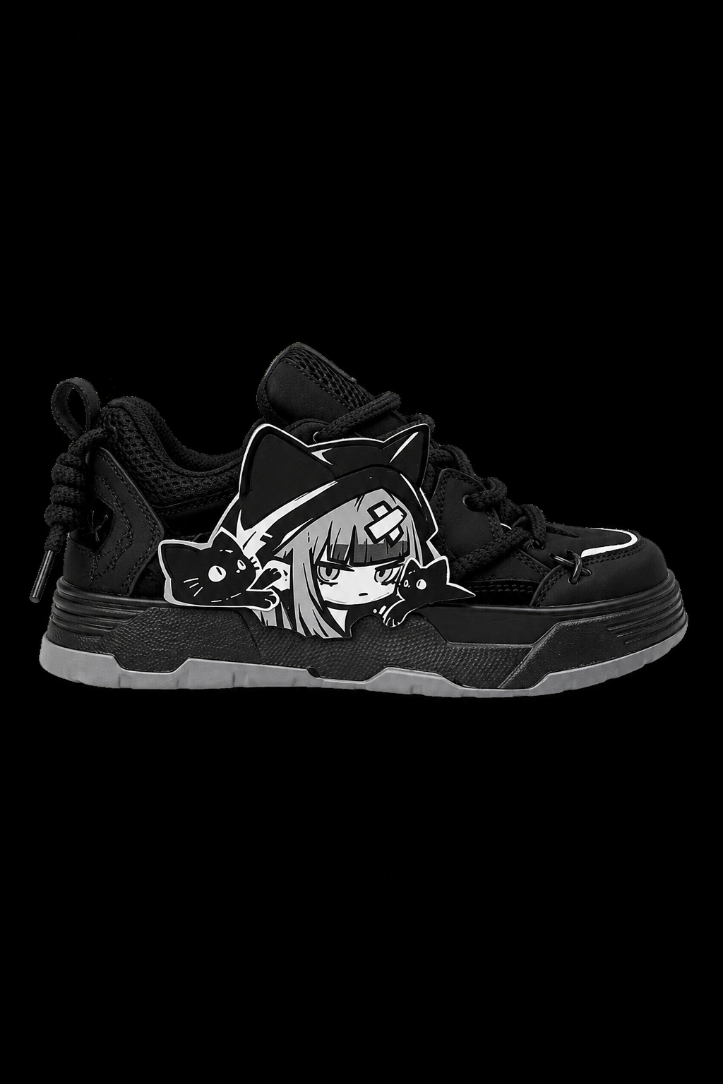 black bandage anime shoes