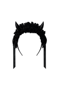 black devil horns headband