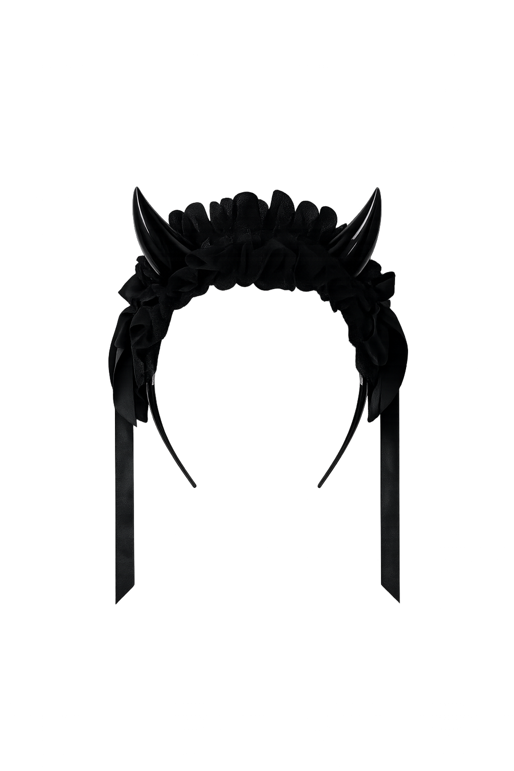 black devil horns headband